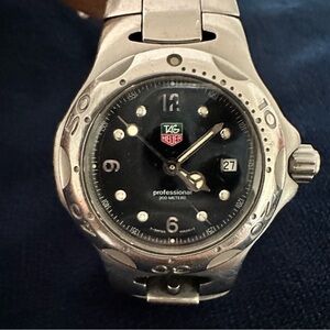 Tag Heuer Women's Watch WL1312
Professional Swiss Quartz Black Dial WORKING